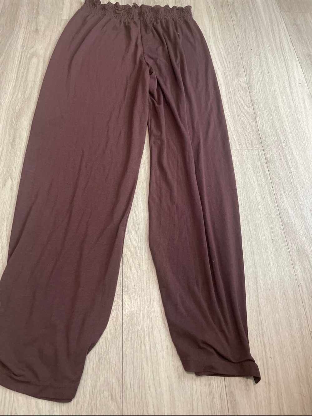 Bamboo Traders Chocolate Brown Smocked Waist Pants